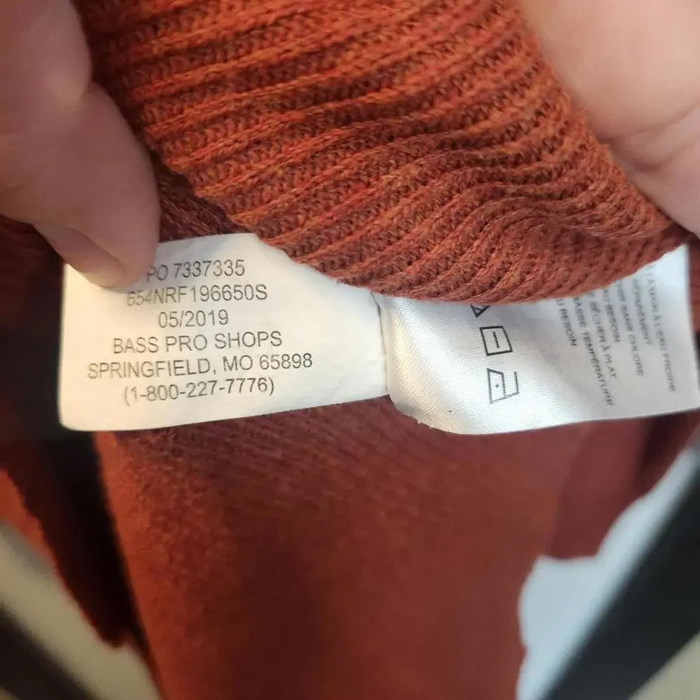 Natural Reflections Women's Long Sleeve Knit Top in Rust, Size Large - Picture 4 of 8